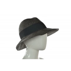 Aqua Mujers Hat Size One Size Gray Speckled Wool Casual Wide Brim  eb-57396720